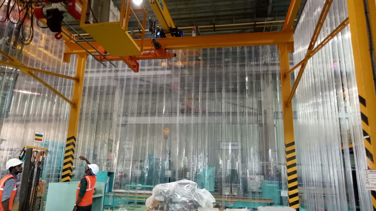 Double ribbed pvc strip curtains, Industrial pvc strip curtains in Chennai and India