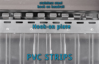 pvc strip hanging method